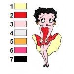 Betty Boop 42 Embroidery Design